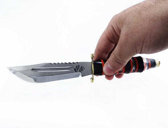 ساخت چاقو زنجان دنده ای 300 گرمی