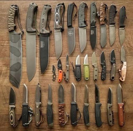 انواع مدل های چاقو شکاری